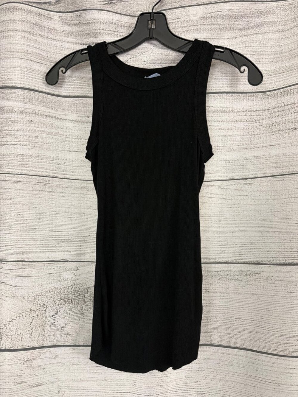 Talulah Black Ribbed Tank Top Sleeveless Casual Size S